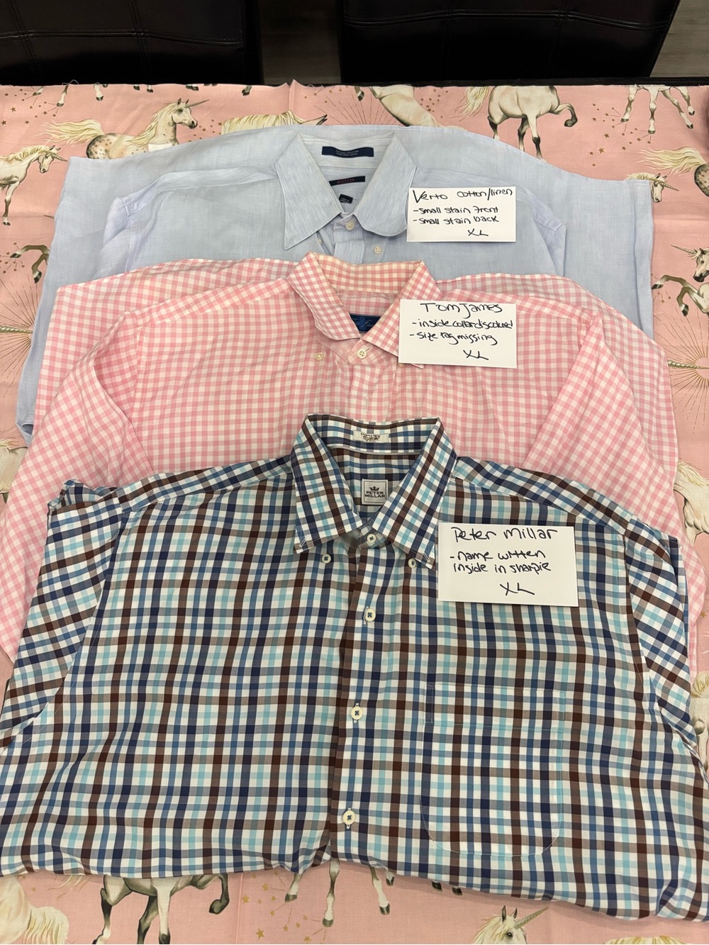 **AS IS** Lot of 3 XL Button Down Shirts *read description*